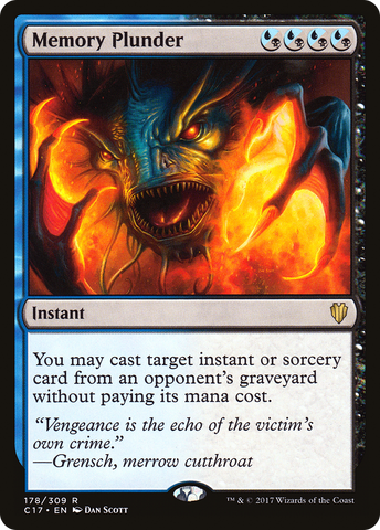 {R} Memory Plunder [Commander 2017][C17 178]
