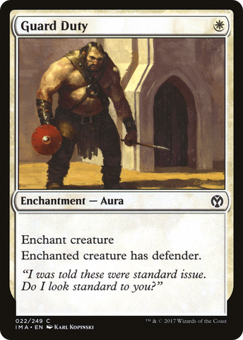 {C} Guard Duty [Iconic Masters][IMA 022]