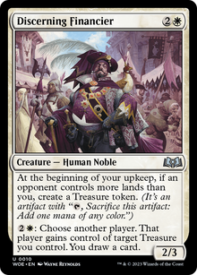 {@C} Discerning Financier [Wilds of Eldraine][WOE 010]