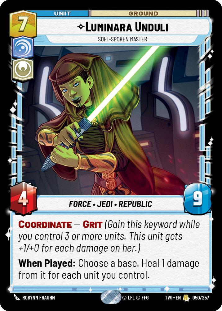 {SW-R}Luminara Unduli - Soft-Spoken Master (050/257) [Twilight of the Republic]