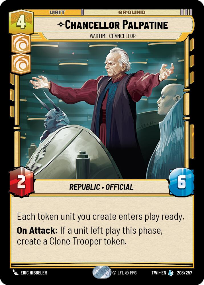 {SW-R}Chancellor Palpatine - Wartime Chancellor (203/257) [Twilight of the Republic]