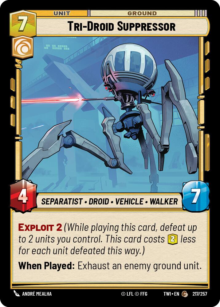 {SW-C}Tri-Droid Suppressor (217/257) [Twilight of the Republic]