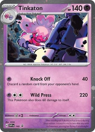 [PKM] Tinkaton (SVP140) (Cosmos Holo) [SV: Scarlet & Violet Promo Cards]