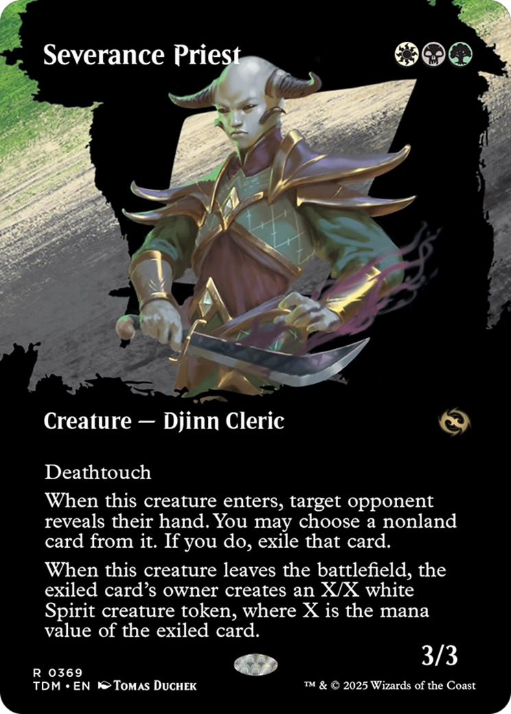 {@R} Severance Priest (Borderless) [Tarkir: Dragonstorm][TDM 369]
