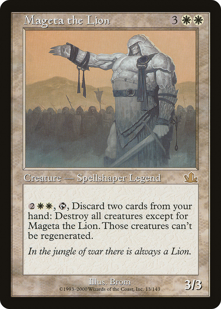{R} Mageta the Lion [Prophecy][PCY 013] - Misty Mountain Games