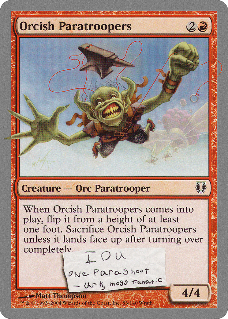 {C} Orcish Paratroopers [Unhinged][UNH 083]
