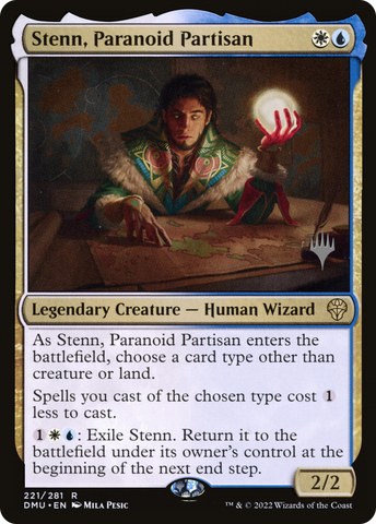 {R} Stenn, Paranoid Partisan (Promo Pack) [Dominaria United Promos][PP DMU 221]
