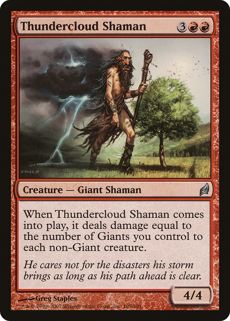 {C} Thundercloud Shaman [Lorwyn][LRW 195]