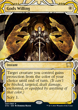 {R} Gods Willing (Foil Etched) [Strixhaven: School of Mages Mystical Archive][ET STA 007]