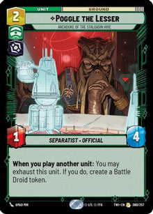 {SW-R}Poggle the Lesser - Archduke of the Stalgasin Hive (080/257) [Twilight of the Republic]