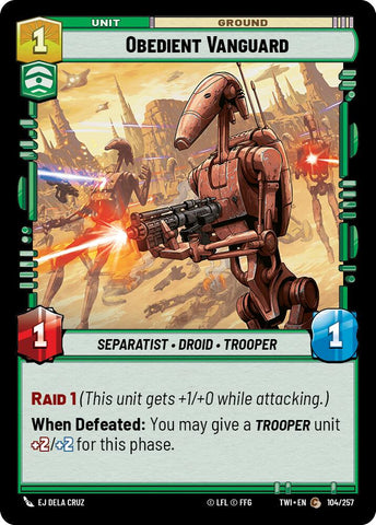 {SW-C}Obedient Vanguard (104/257) [Twilight of the Republic]