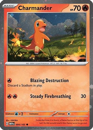 [PKM] Charmander (004) (Cosmos Holo) [Scarlet & Violet: Black Star Promos]