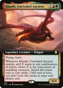 {R} Klauth, Unrivaled Ancient (Extended Art) [Dungeons & Dragons: Adventures in the Forgotten Realms Commander][AFC 320]