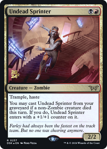 {@R} Undead Sprinter [Duskmourn: House of Horror Prerelease Promos][PR DSK 237]