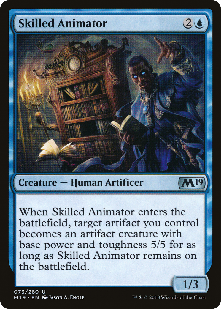 {C} Skilled Animator [Core Set 2019][M19 073] - Misty Mountain Games