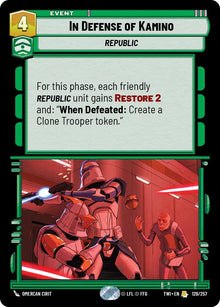 {SW-R}In Defense of Kamino (129/257) [Twilight of the Republic]