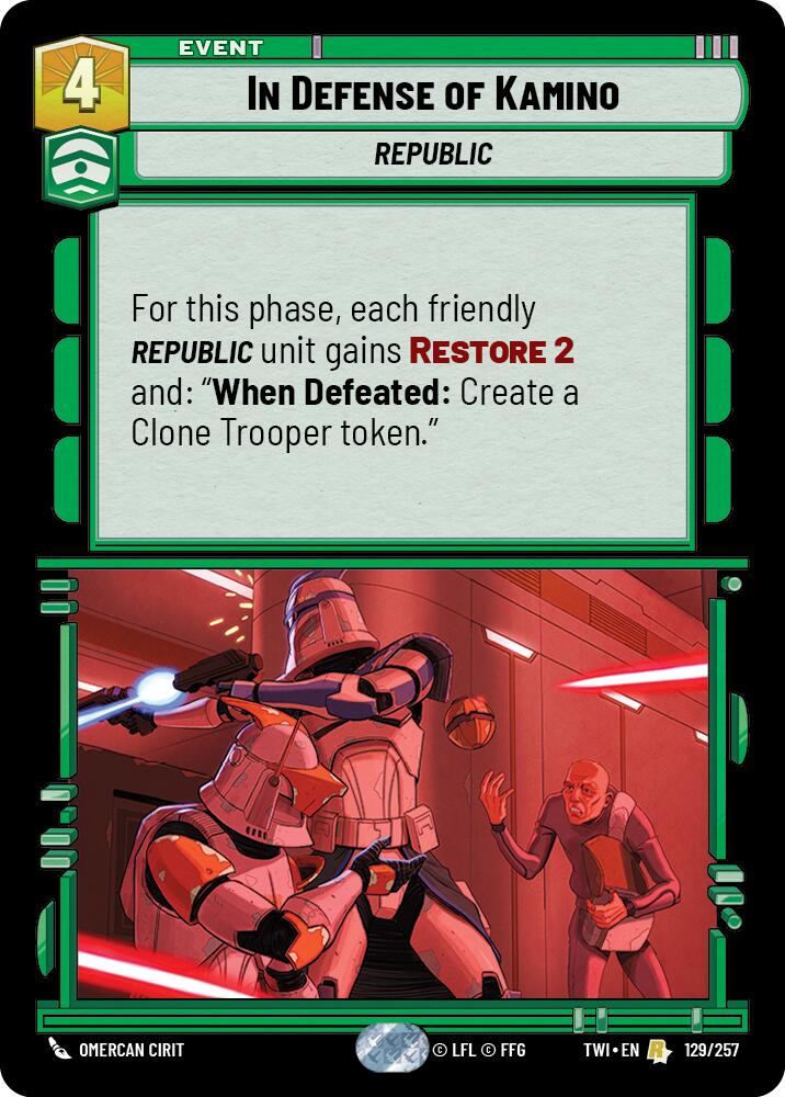 {SW-R}In Defense of Kamino (129/257) [Twilight of the Republic]
