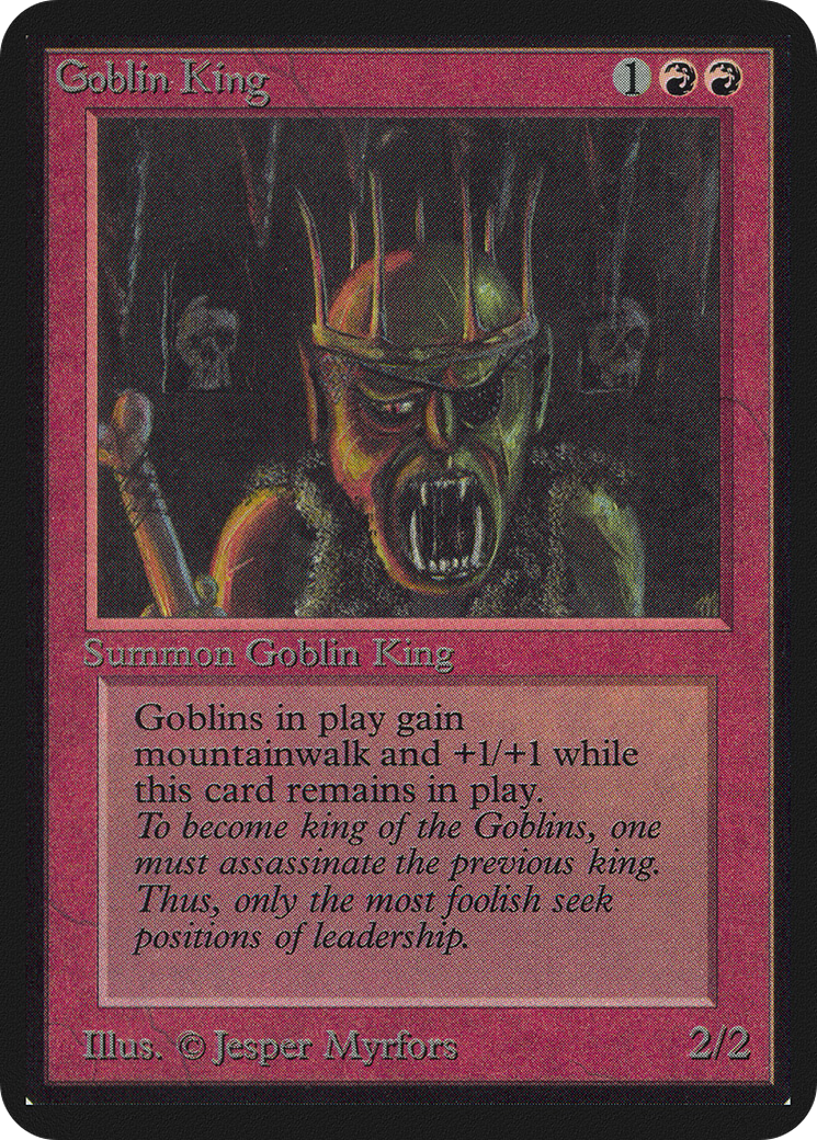 {R} Goblin King [Alpha Edition][LEA 154] - Misty Mountain Games