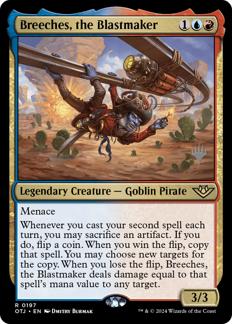 {@R} Breeches, the Blastmaker (Promo Pack) [Outlaws of Thunder Junction Promos][PP OTJ 197]