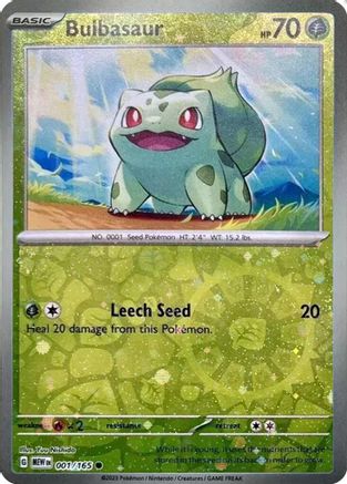 [PKM] Bulbasaur (001/165) (Cosmos Holo) (Costco Exclusive) [Miscellaneous Cards]