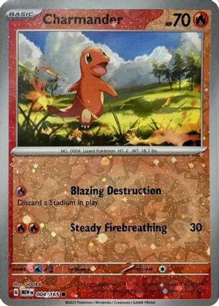 [PKM] Charmander (004/165) (Cosmos Holo) (Costco Exclusive) [Miscellaneous Cards]