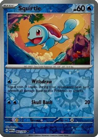 [PKM] Squirtle (007/165) (Cosmos Holo) (Costco Exclusive) [SV: Scarlet & Violet 151]