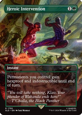 {R} Heroic Intervention (Rainbow Foil) [Secret Lair Drop Series][RBF SLD 1750]