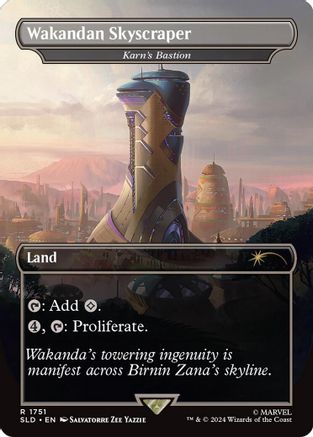 {R} Wakandan Skyscraper - Karn's Bastion (Rainbow Foil) [Secret Lair Drop Series][RBF SLD 1751]