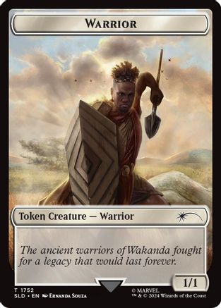 {T} Warrior Token (Rainbow Foil) [Secret Lair Drop Series][RBF SLD 1752]