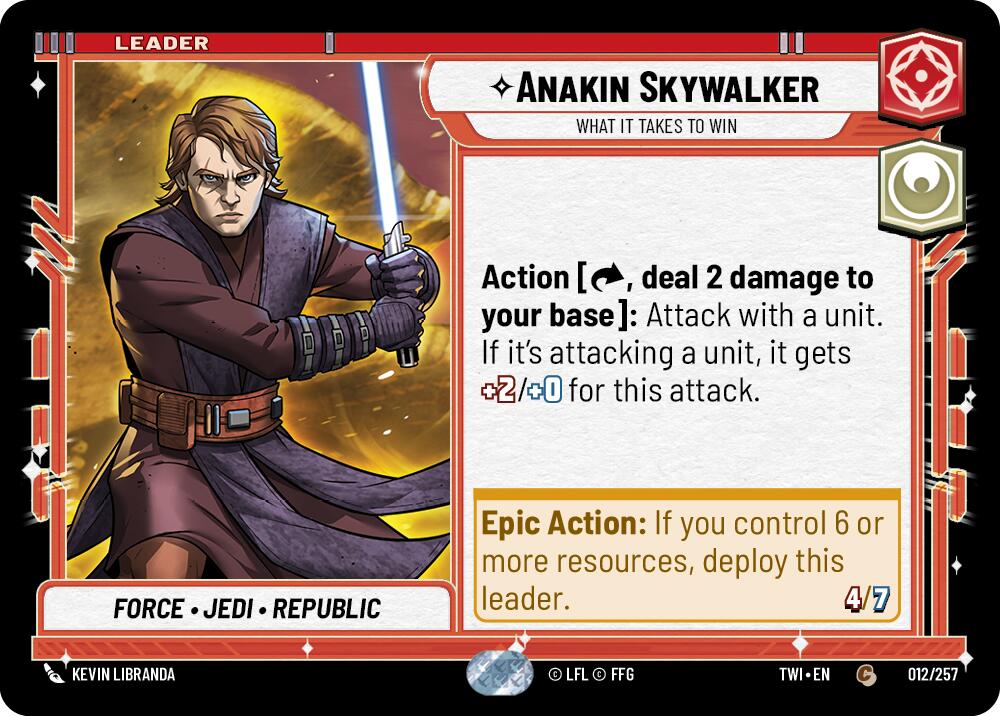 {SW-LD}Anakin Skywalker - What it Takes to Win (012/257) [Twilight of the Republic]