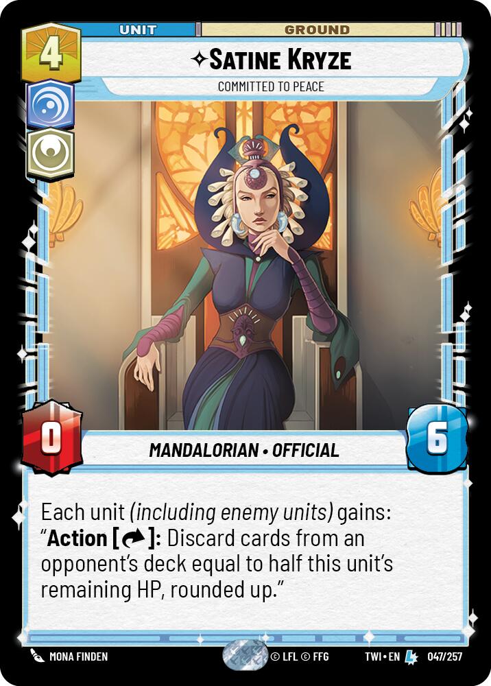 {SW-R}Satine Kryze - Committed to Peace (047/257) [Twilight of the Republic]