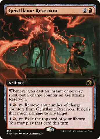 {R} Geistflame Reservoir (Extended Art) [Innistrad: Midnight Hunt][MID 355]