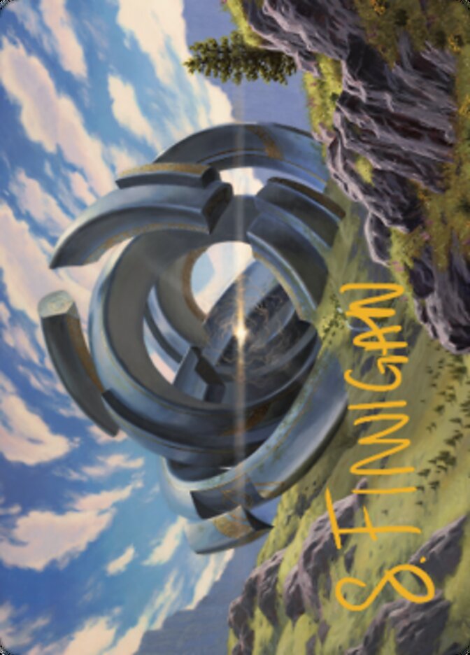 {A} Thran Portal Art Card (Gold-Stamped Signature) [Dominaria United Art Series][GS ADMU 060]