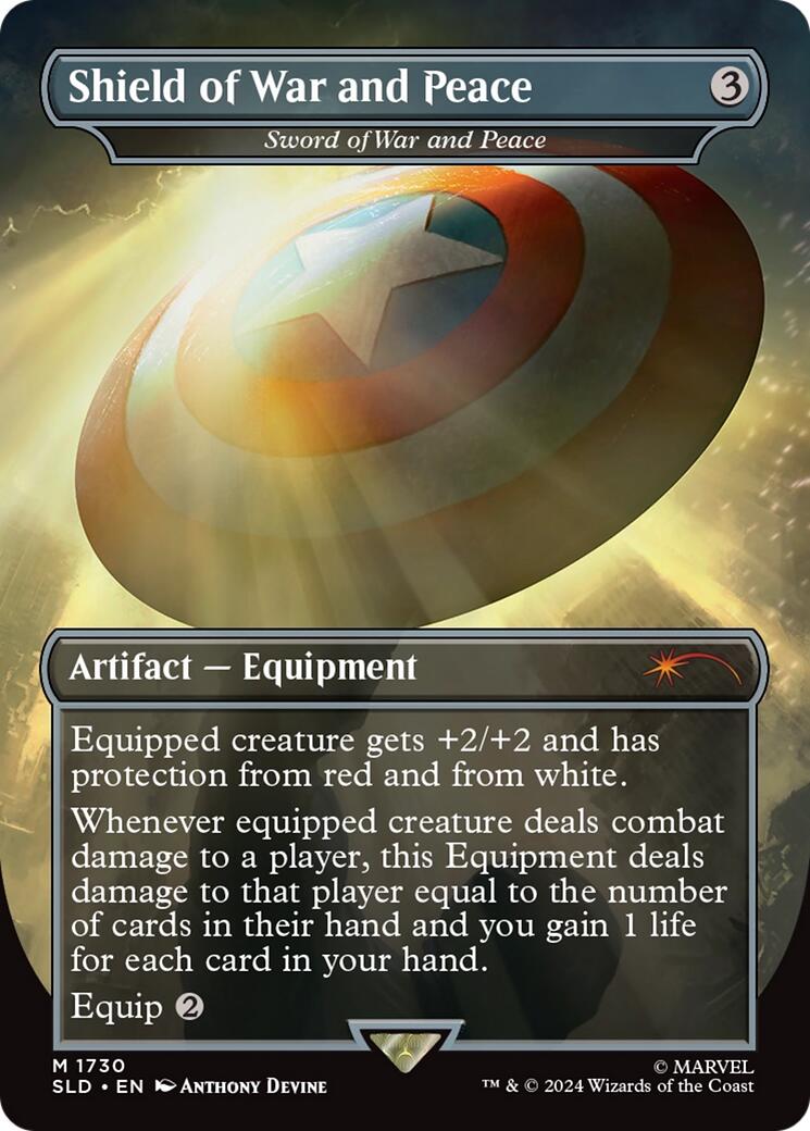 {R} Shield of War and Peace - Sword of War and Peace (Rainbow Foil) [Secret Lair Drop Series][RBF SLD 1730]