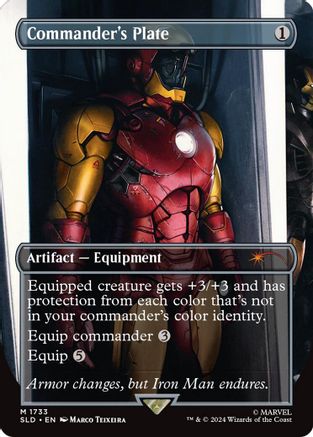 {R} Commander's Plate (1733) (Rainbow Foil) [Secret Lair Drop Series][RBF SLD 1733]