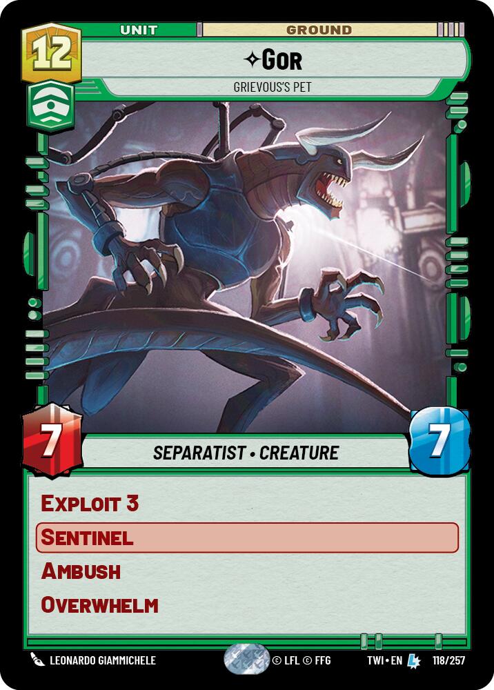 {SW-R}Gor - Grievous's Pet (118/257) [Twilight of the Republic]