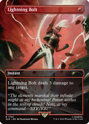{R} Lightning Bolt (1743) (Rainbow Foil) [Secret Lair Drop Series][RBF SLD 1743]
