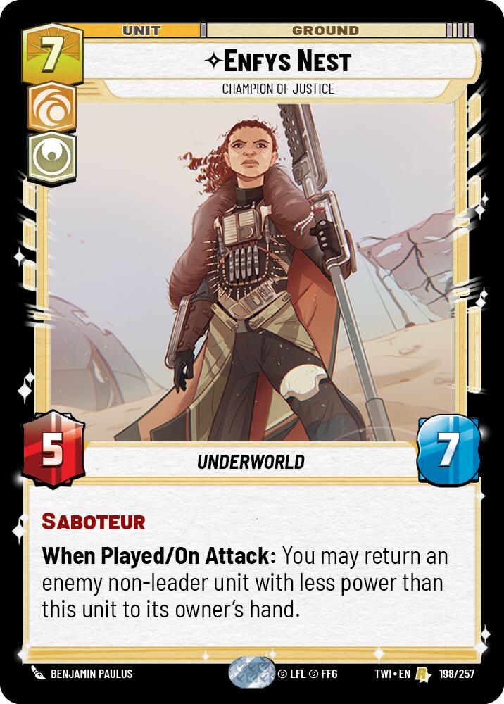 {SW-R}Enfys Nest - Champion of Justice (198/257) [Twilight of the Republic]