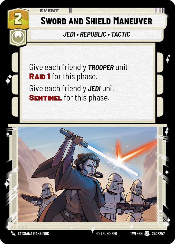 {SW-C}Sword and Shield Maneuver (250/257) [Twilight of the Republic]
