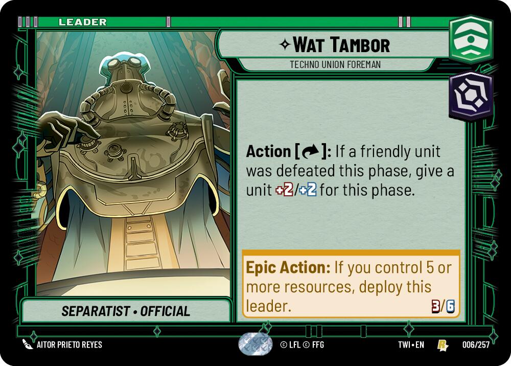 {SW-LD}Wat Tambor - Techno Union Foreman (006/257) [Twilight of the Republic]