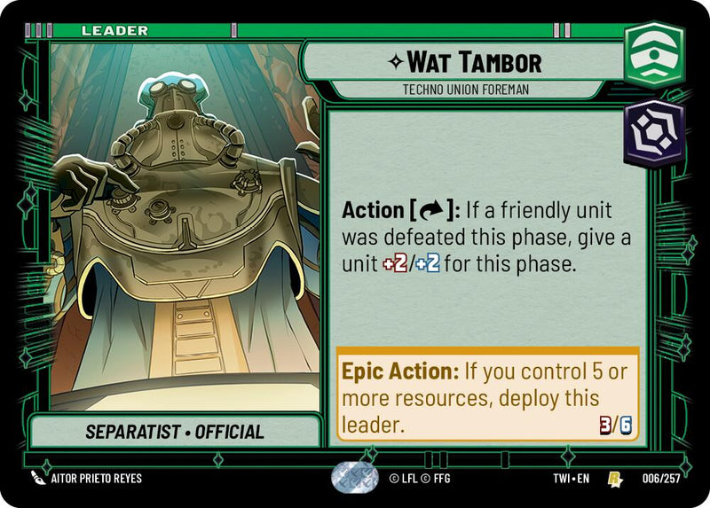 {SW-LD}Wat Tambor - Techno Union Foreman (006/257) [Twilight of the Republic]