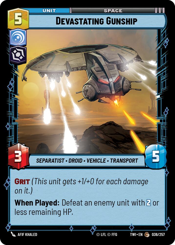 {SW-C}Devastating Gunship (036/257) [Twilight of the Republic]