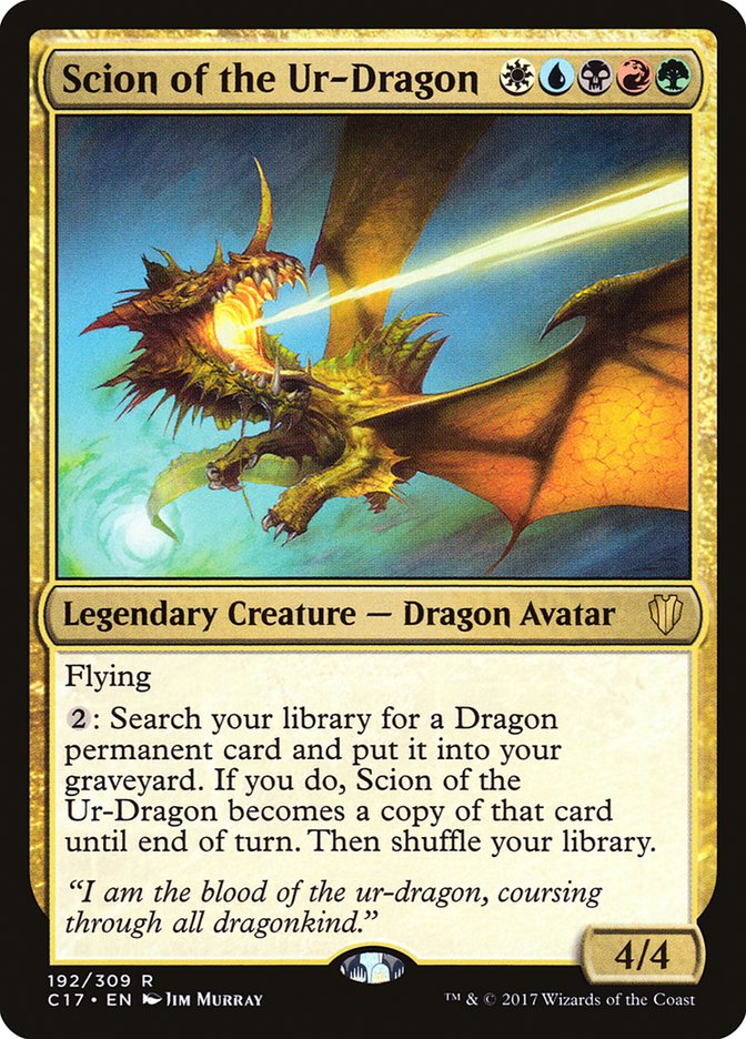{R} Scion of the Ur-Dragon [Commander 2017][C17 192]
