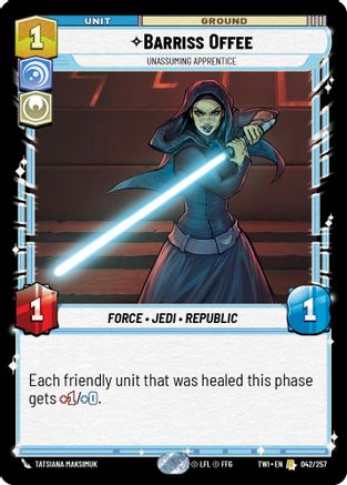 {SW-R}Barriss Offee - Unassuming Apprentice (042/257) [Twilight of the Republic]