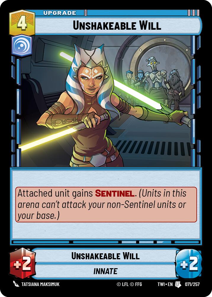 {SW-C}Unshakeable Will (071/257) [Twilight of the Republic]