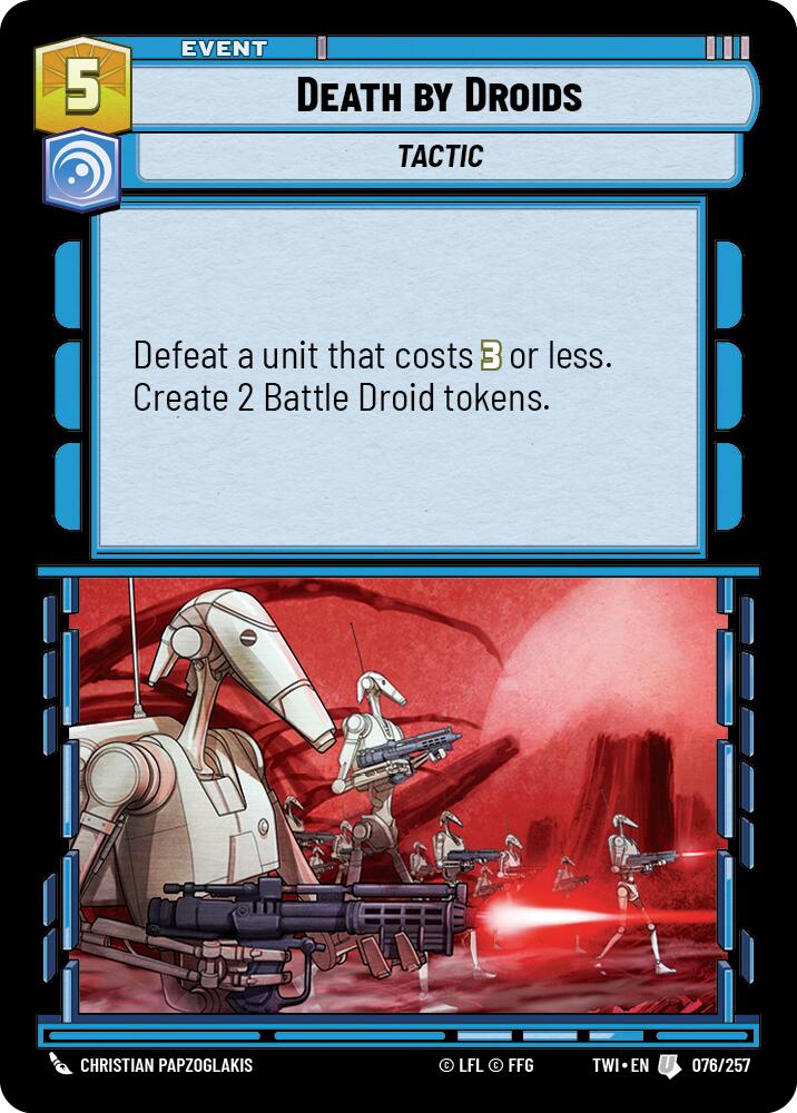 {SW-C}Death by Droids (076/257) [Twilight of the Republic]