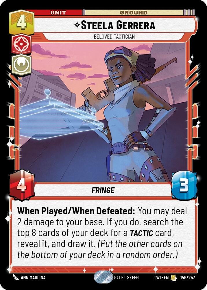 {SW-R}Steela Gerrera - Beloved Tactician (146/257) [Twilight of the Republic]