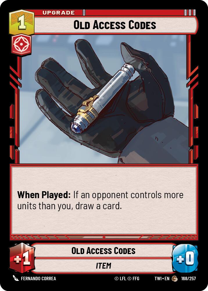 {SW-C}Old Access Codes (168/257) [Twilight of the Republic]