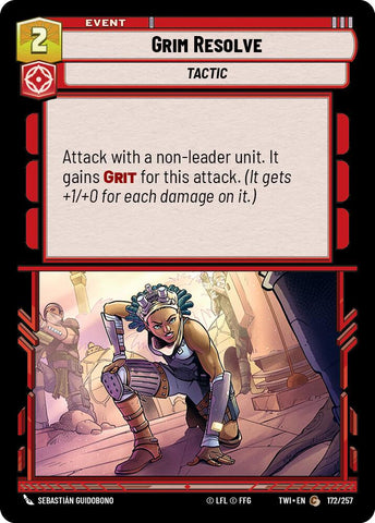 {SW-C}Grim Resolve (172/257) [Twilight of the Republic]