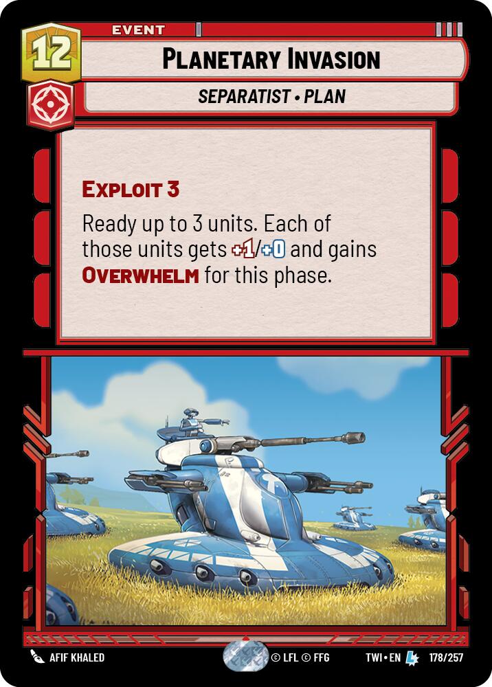 {SW-R}Planetary Invasion (178/257) [Twilight of the Republic]
